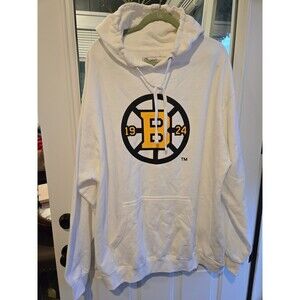 Boston Bruins NHL Hooded Sweatshirt Adult 2XL Hoodie White Centennial Season